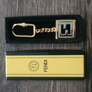 Authentic Vintage Fendi Key Chain in Original Box